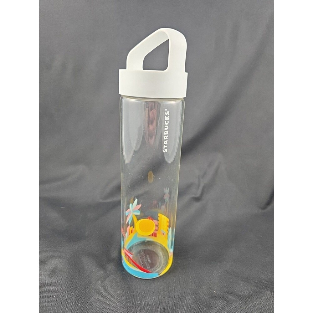 Starbucks YAH You Are Here Collection Miami Glass Water Tumbler 18.5oz Unused